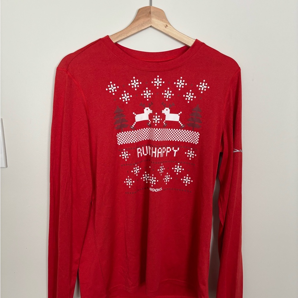 Brooks Winter Run Happy long sleeve tech shirt